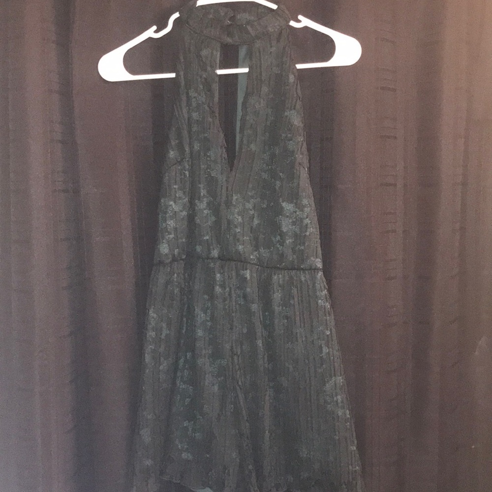 Dark green lace romper never used